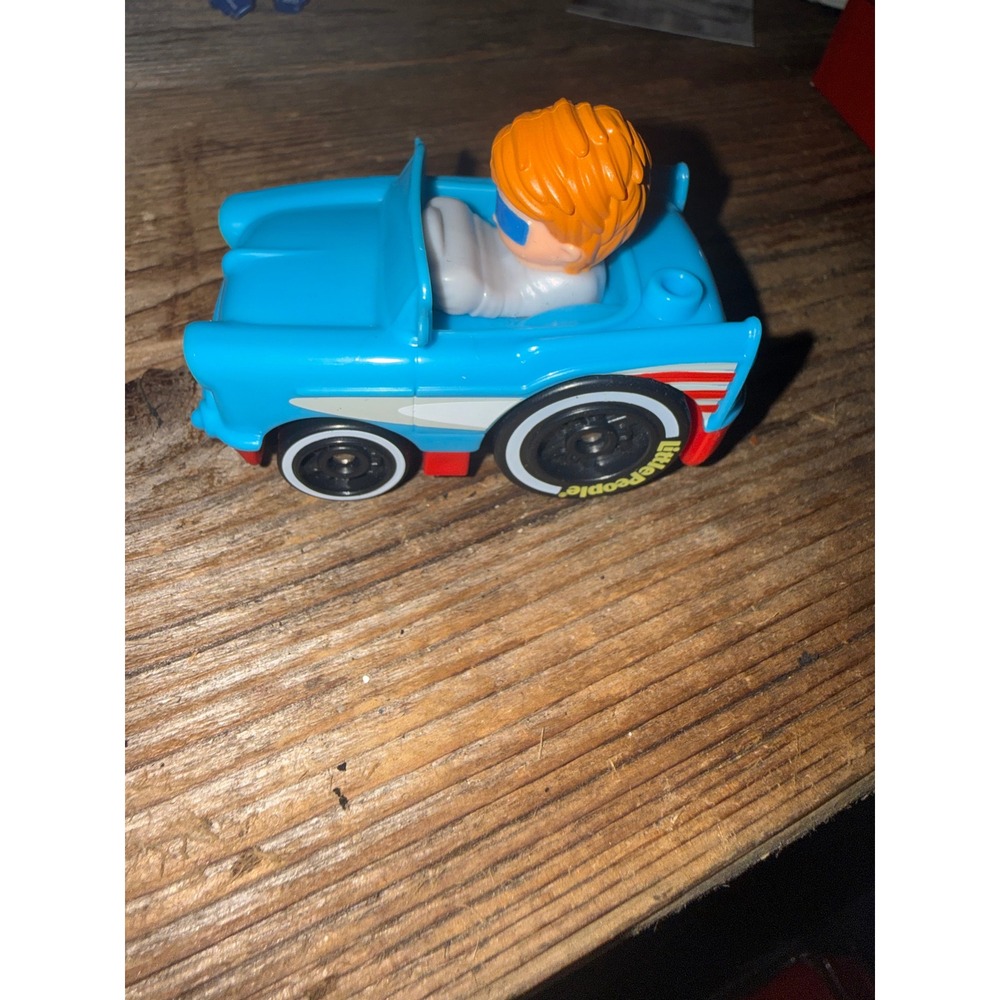 Fisher Price Little People Wheelies Blue Convertible Car GMJ25 Toddler Toy